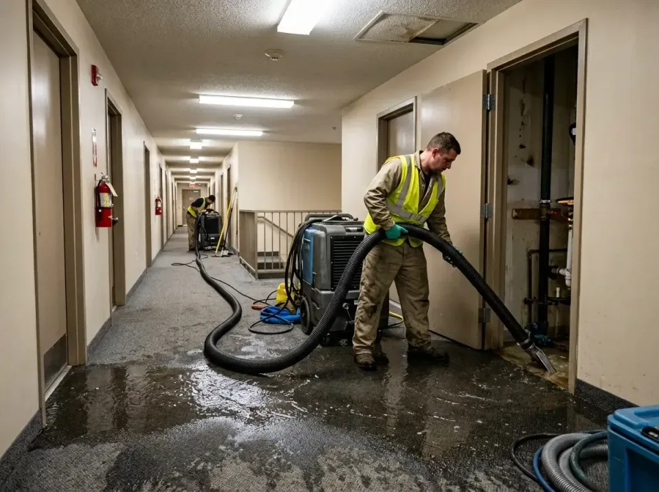 multi-unit-apartment-hallway-f-005 — frequently asked questions, Emergency Burst Pipe Water Extraction & Removal in Cerritos…